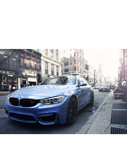 Blue Car BMW