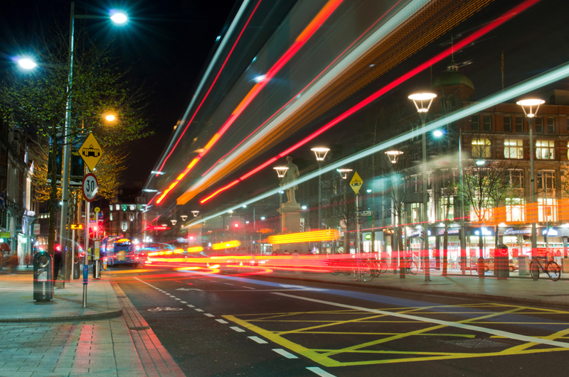 City Street At Night